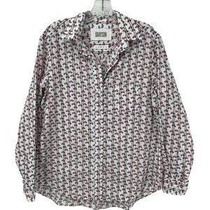 GRAYSON The HERO Anthropologie Bicycles Print Button Up Shirt - Sz M